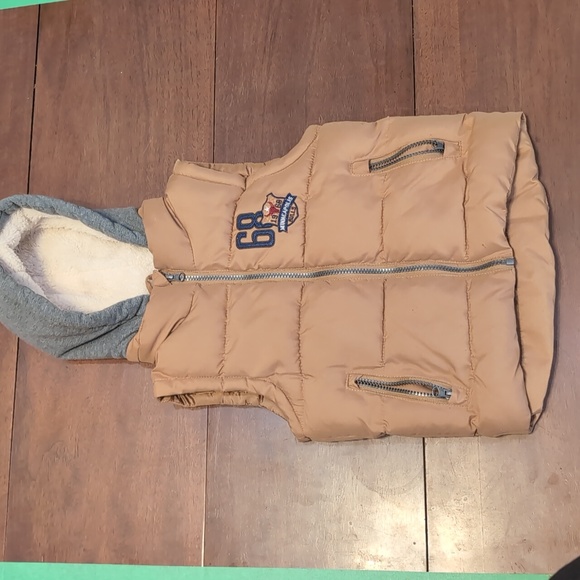 Rebel Kids Puff Vest with Hood, 1968 Minneapolis Bulls Stitching - Picture 1 of 5